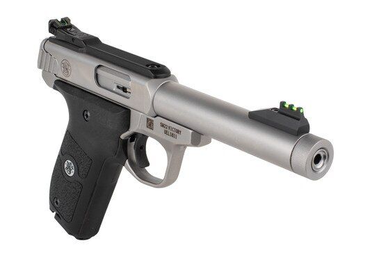 S&W Victory has a threaded barrel.